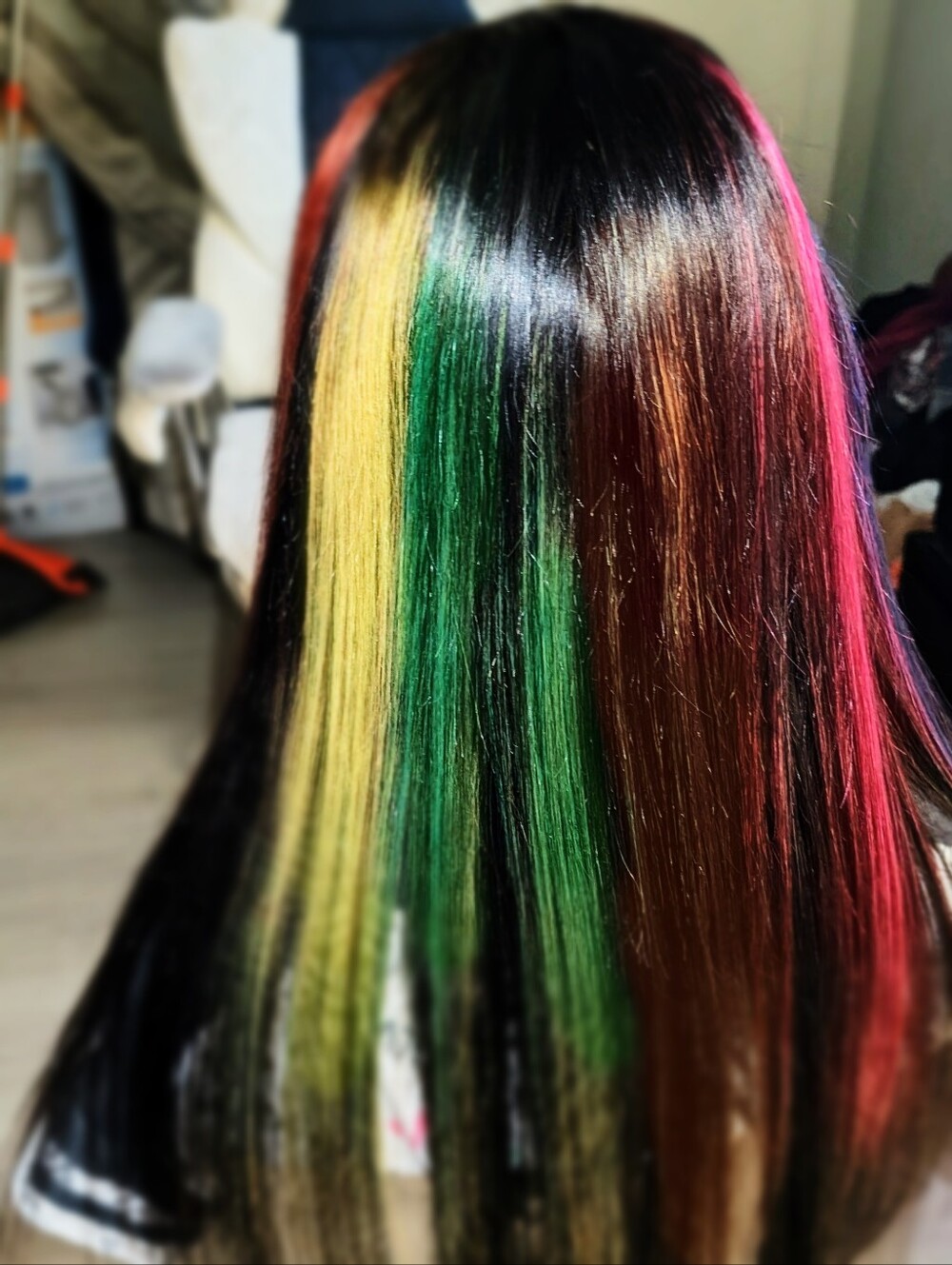 360 Human Hair Lace Frontal Colorful Wig - Picture 2 of 8